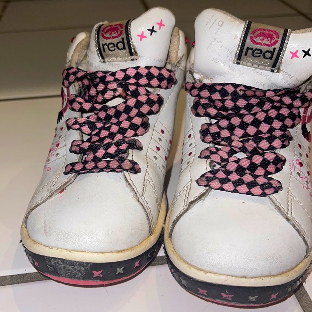 3for $10 Red kids sneakers